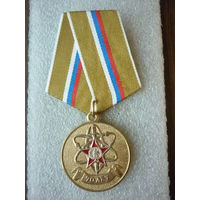 Медаль юбилейная. Озерская 93 дивизия ВНГ РФ 70 лет. Войсковая часть 3273. Озерск. Латунь серебрение.