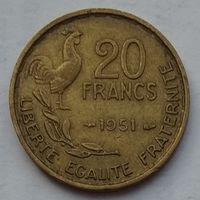 Франция 20 франков 1951 г.