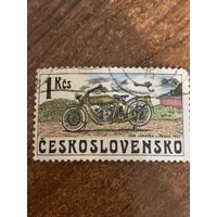 Чехословакия 1975. Мотоцикл Iyar Janatka. Марка из серии