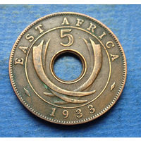 Восточная Африка Британская колония 5 центов 1933