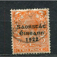 Ирландия - 1922 - Надпечатка на марках Великобритнаии 2Pg - [Mi.28I] - 1 марка. Гашеная.  (Лот 65CU)