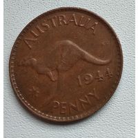 Австралия 1 пенни, 1944 Точка после "PENNY" 2-17-3