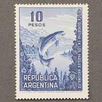 Аргентина Прыгающая форель 10 песо 1974г