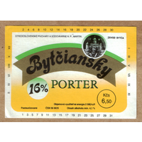 Этикетка пива Bytciansky porter Чехия Е473