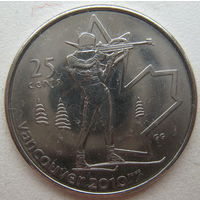 Канада 25 центов 2007 г. XXI зимние Олимпийские Игры. Ванкувер 2010. Биатлон