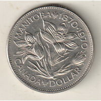 Канада 1 доллар 1970 100 лет со дня присоединения Манитобы