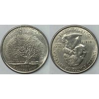 25 центов(квотер) США 1999г P, Коннектикут