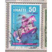 Лошади Всадники Фауна Авиапочта - Празднование Дня Дессалина Гаити 1891 год  лот 1