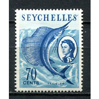 Британские колонии - Сейшелы - 1962/1967 - Королева Елизавета II. Индо-тихоокеанский парусник 70С - [Mi.204] - 1 марка. MH.  (Лот 81Dj)
