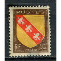 Франция - 1946 - Герб 50C - (есть тонкое место) - [Mi.754] - 1 марка. MH.  (Лот 46EM)-T7P7