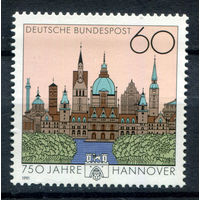 Германия - 1991г. - 750 лет Ганноверу - полная серия, MNH [Mi 1491] - 1 марка