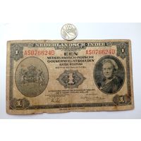 Werty71 Нидерландская Индия 1 гульден 1943 банкнота
