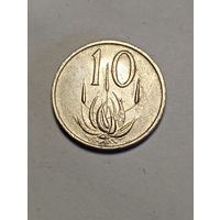 ЮАР 10 центов 1980 года