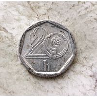 20 геллеров 1996 года Чехия. Чешская Республика.