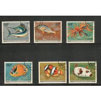 Коморы-1977,(Мих.362-367)  гаш., Фауна, Рыбы (полная серия)