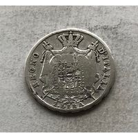 Королевство Италия 1 лира 1812 Наполеон I (V - Венеция) - серебро, редкая, тираж 90К!