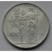 Италия, 100 лир 1957 г.