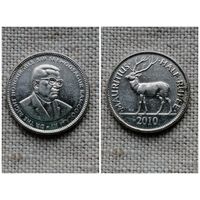 Маврикий 1/2 рупии 2010 /олень/фауна