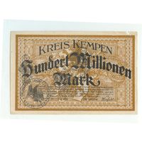 Германия, 100 миллионов марок 1923 год.