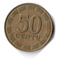 Литва. 50 центов. 1998 г.