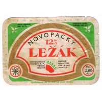 Этикетка пива Lezak Чехия б/у Ф352