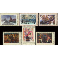 Советская живопись СССР 1975 год (4486-4491) серия из 6 марок