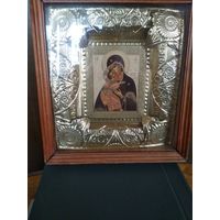 Икона Пресвятая Богородица Почаевская в киоте