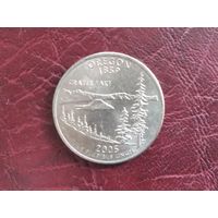 25 центов Орегон Р.