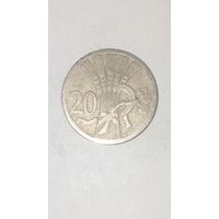 Чехословакия 20 геллер 1928