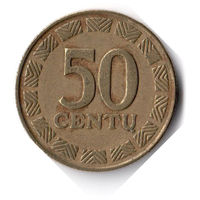 Литва. 50 центов. 2000 г.