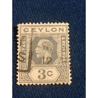 Британский Цейлон 1921 года. 3с