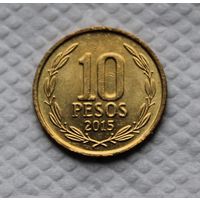 Чили 10 песо, 2015