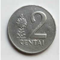 Литва. 2 цента 1991 г.