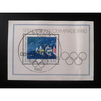 ГДР 1980 Олимпиада в Москве Блок Михель-4,0 евро гаш