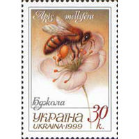 Пчела Украина 1999 год серия из 1 марки