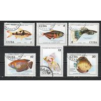 Рыбы Куба 1978 год серия из 6 марок