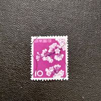 Марка Япония 1961 год Цветы