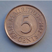 Маврикий 5 центов. 2005