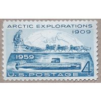 1959 год - 50-летие арктического путешествия Роберта Пири и USS Nautilus  США