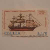 Италия 1977. Парусники. Corvetta Caracciolo