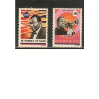 Нигер-1971 (Мих.309-310) ** ,  Музыка, Личности, Армстронг(полная серия)