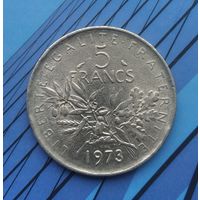 5 франков 1973 года Франция. Красивая монета!