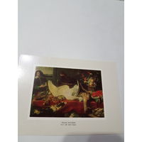Открытка ,,Натюрморт с лебедем'' худ. Франс Снейдерс 1983 г.