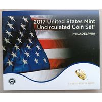 США. Годовой набор монет 2017г.Филадельфия.
