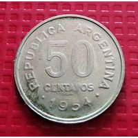 Аргентина 50 сентаво 1954 г. #41343