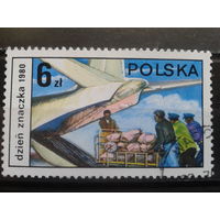 Польша, 1980, Погрузка почты в самолет