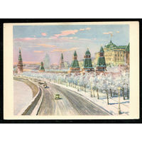 Почтовая карточка "Москва. Кремль. Зима" (маркированная)