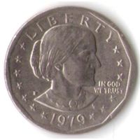 1 доллар США 1979 год Сьюзен Б. Энтони двор Р _состояние aUNC