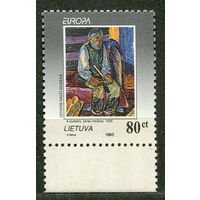 Живопись. EUROPA. Литва. 1993. Полная серия 1 марка. Чистая