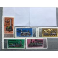 СССР 1978 год. История отечественных локомотивов (серия из 5 марок)